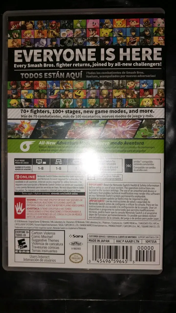 Juego Nintendo Switch Super Smash Bros Ultimate - 2