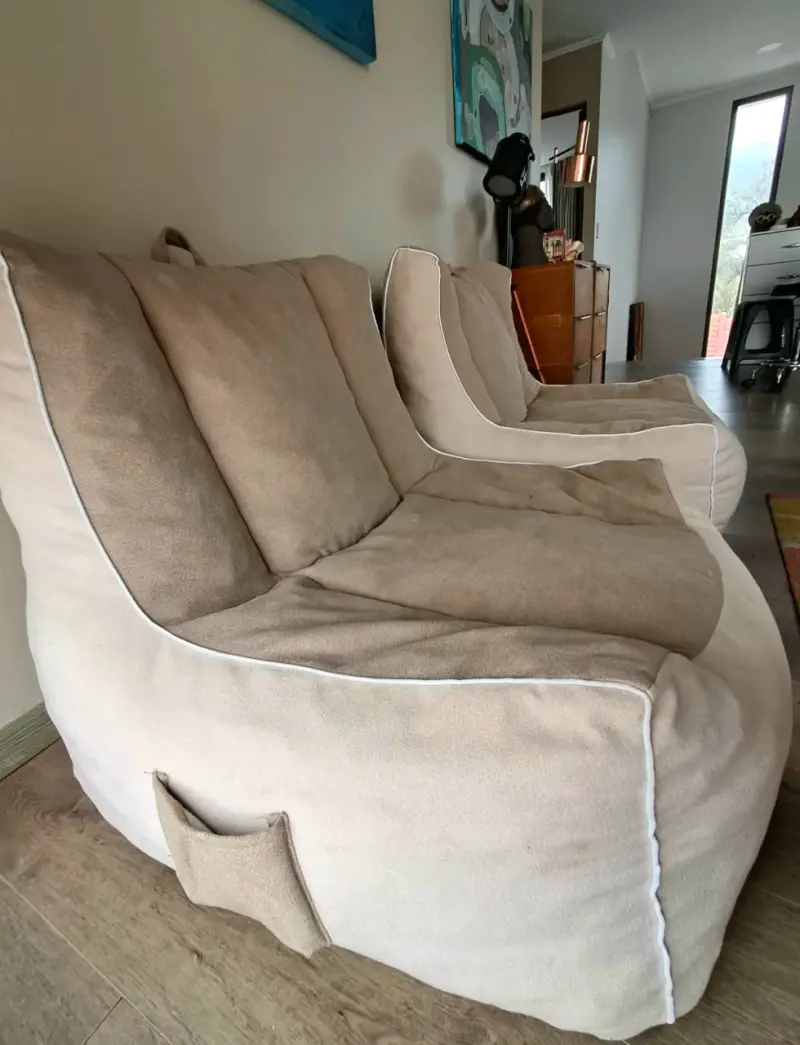 Sillones puff beige - 2