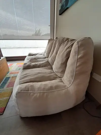 Sillones puff beige - miniatura 3