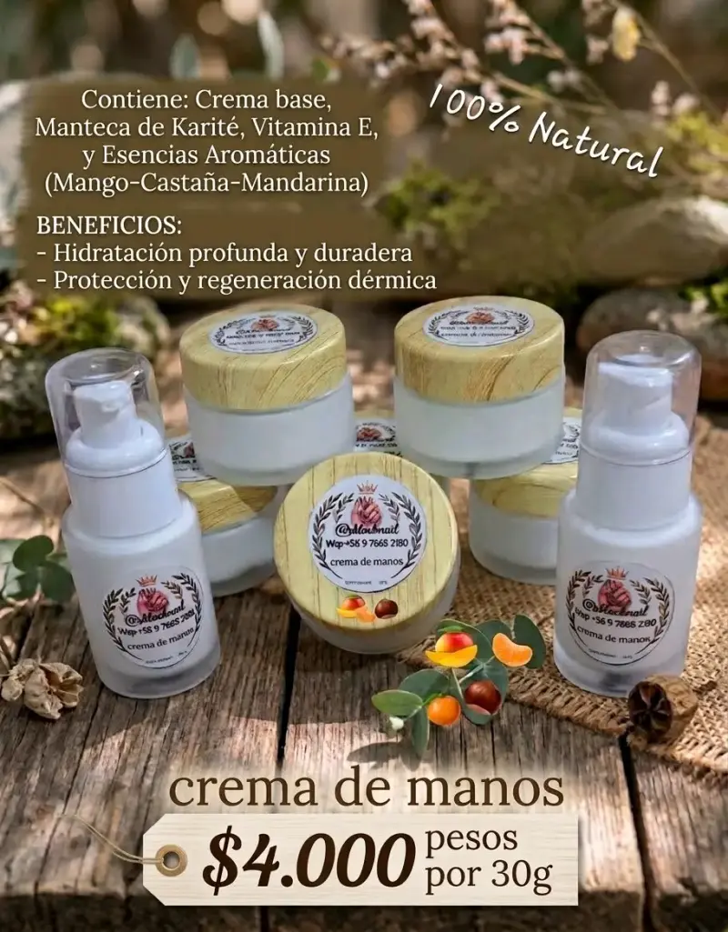 Set de cuidado natural para manos y uñas