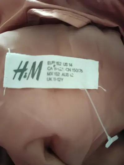 Chaqueta talla 12-14  rosa para niña H&M sin uso - miniatura 2