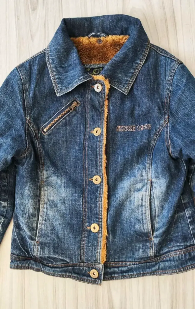 Chaqueta Mezclilla Mujer Azul Talla S - 2