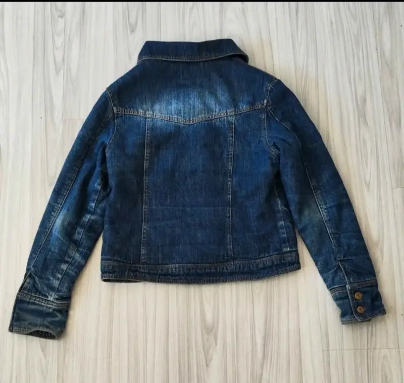 Chaqueta Mezclilla Mujer Azul Talla S - 5