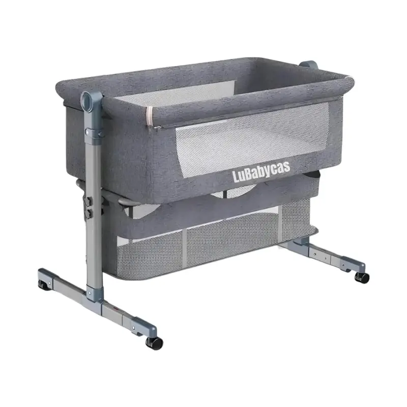 Cuna colecho LuBabycas Luxury gris - 1