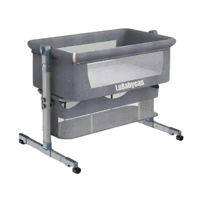 Cuna colecho LuBabycas Luxury gris - miniatura 1