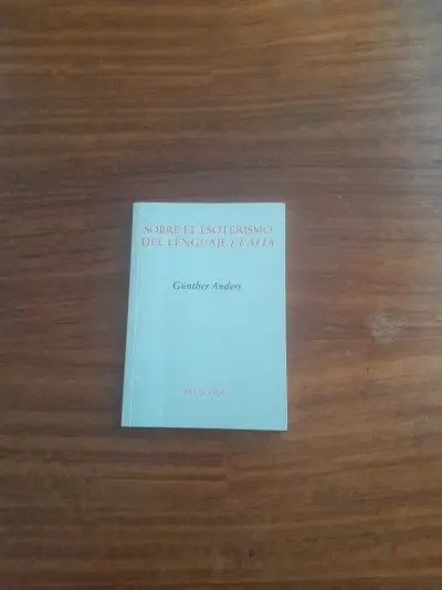 Sobre el Esoterismo del Lenguaje, Günther Anders - miniatura 1