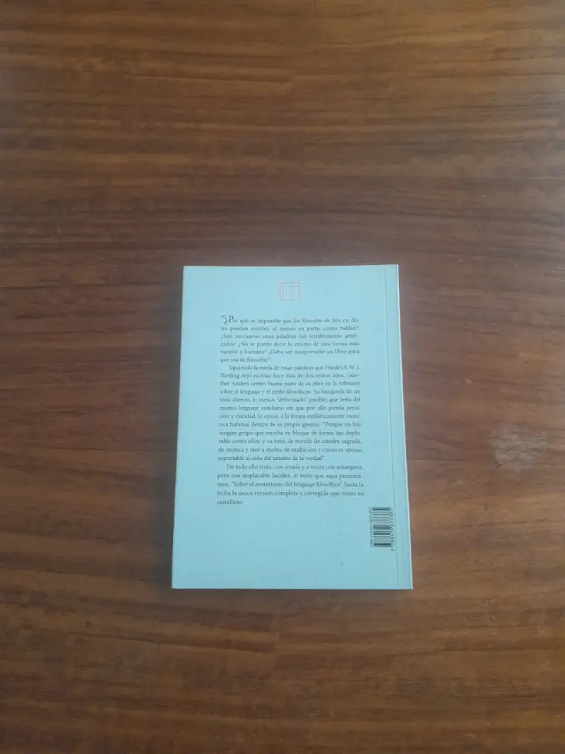 Sobre el Esoterismo del Lenguaje, Günther Anders - 2