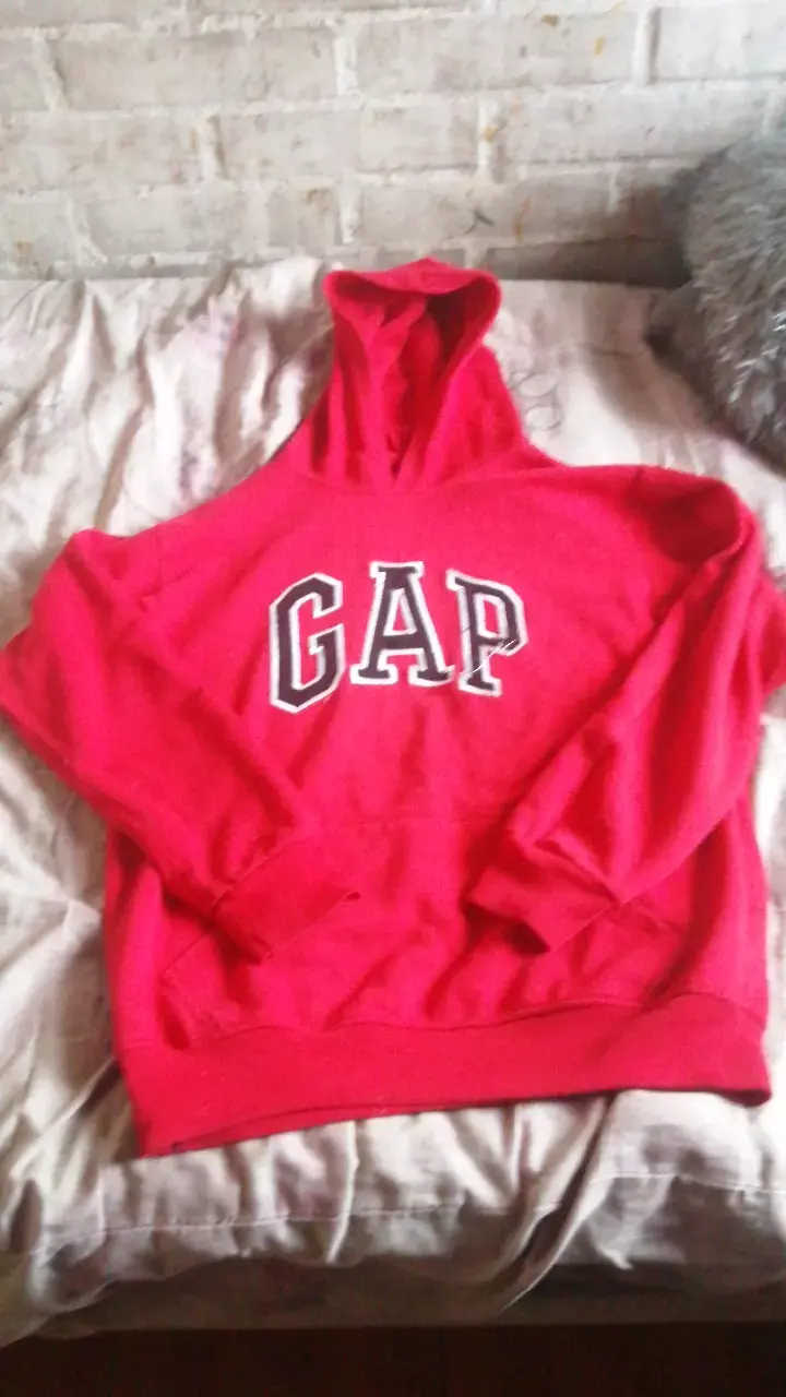 Polerón con capucha rojo GAP para mujer - 2