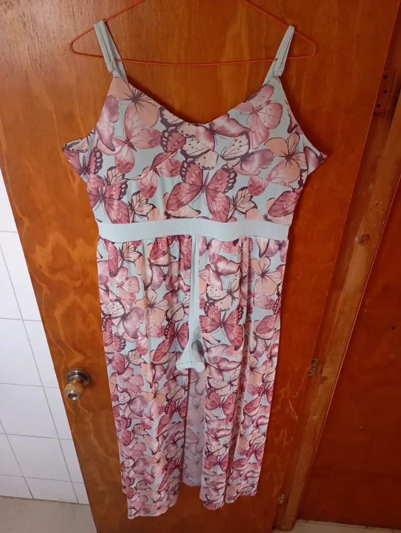 Vestido enterito short mariposas - 2