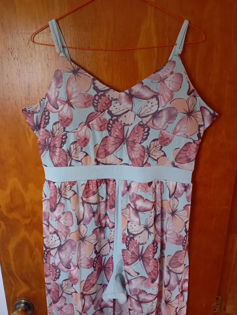 Vestido enterito short mariposas - 3