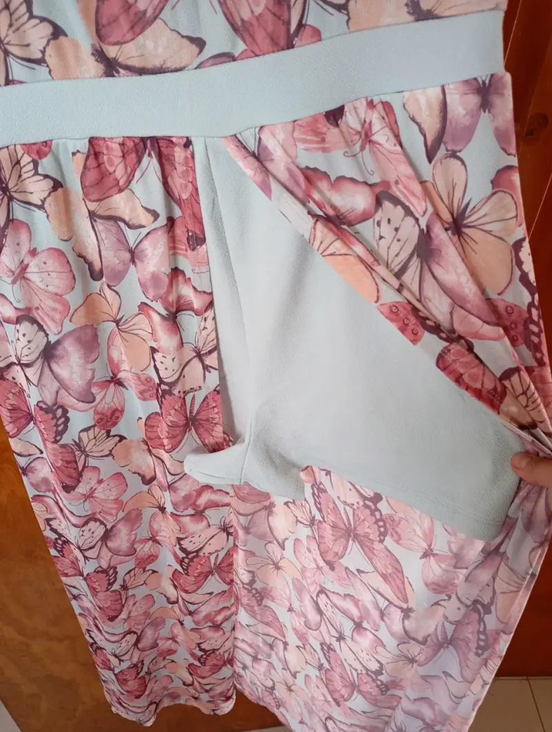 Vestido enterito short mariposas - 4