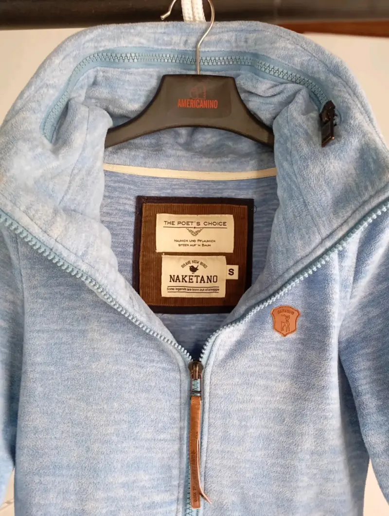 Polerón azul Naketano con cierre y capucha - 1