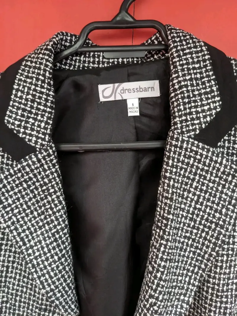 Blazer de mujer Dressbarn blanco y negro - 4