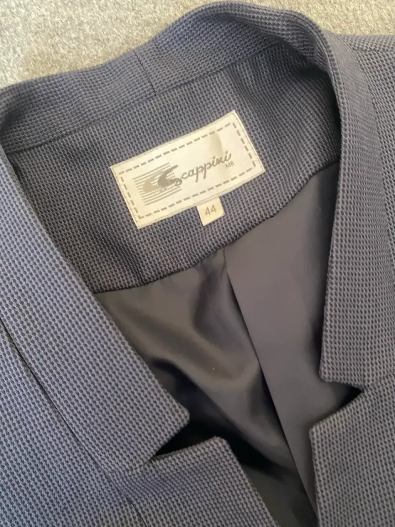 Blazer azul marino para mujer talla 44 - 2