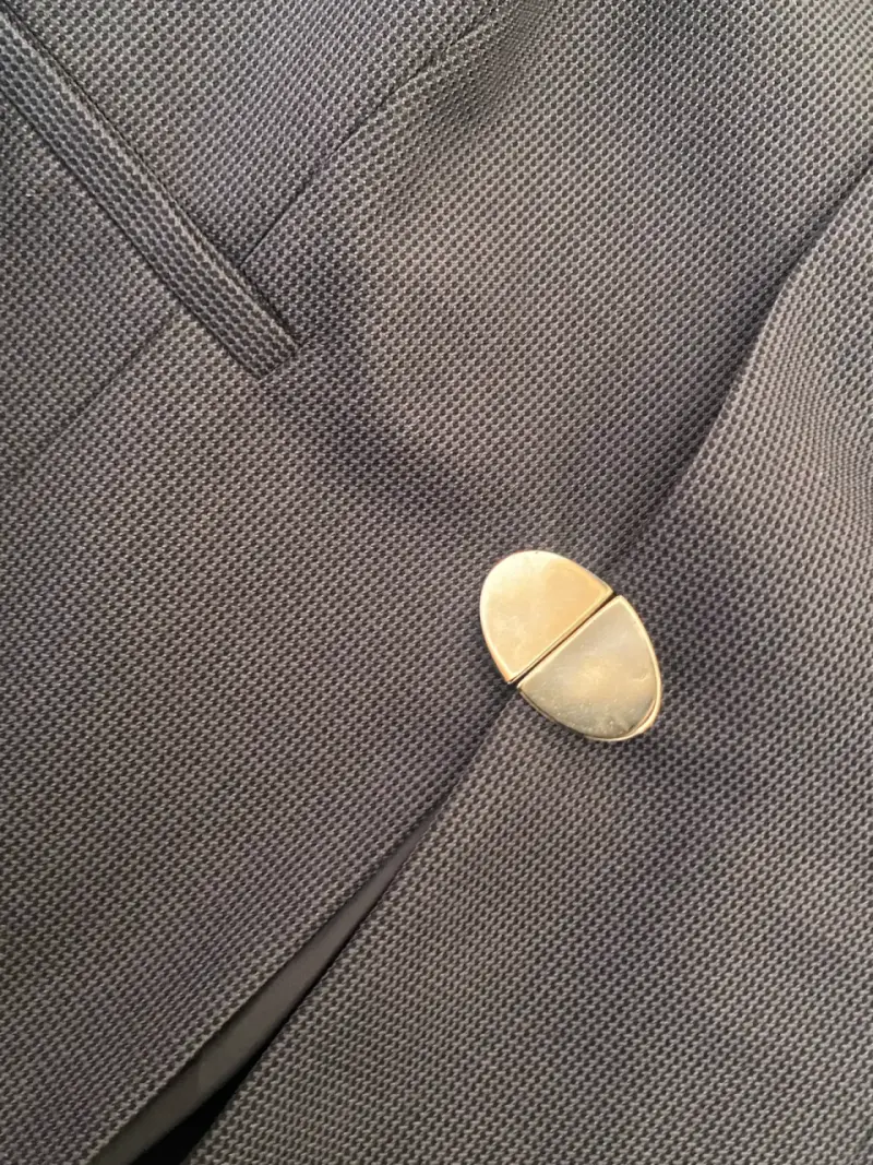 Blazer azul marino para mujer talla 44 - 3