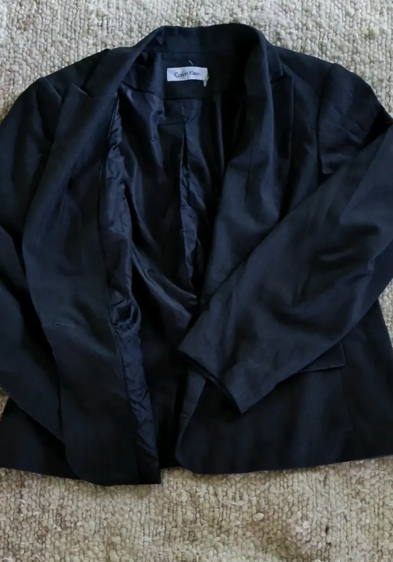 Blazer de terciopelo marrón para mujer - 6
