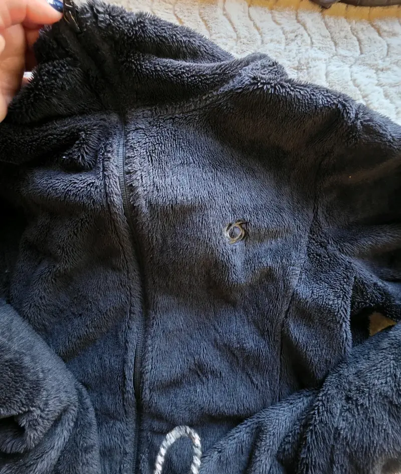 Chaqueta de polar negra para mujer - 2