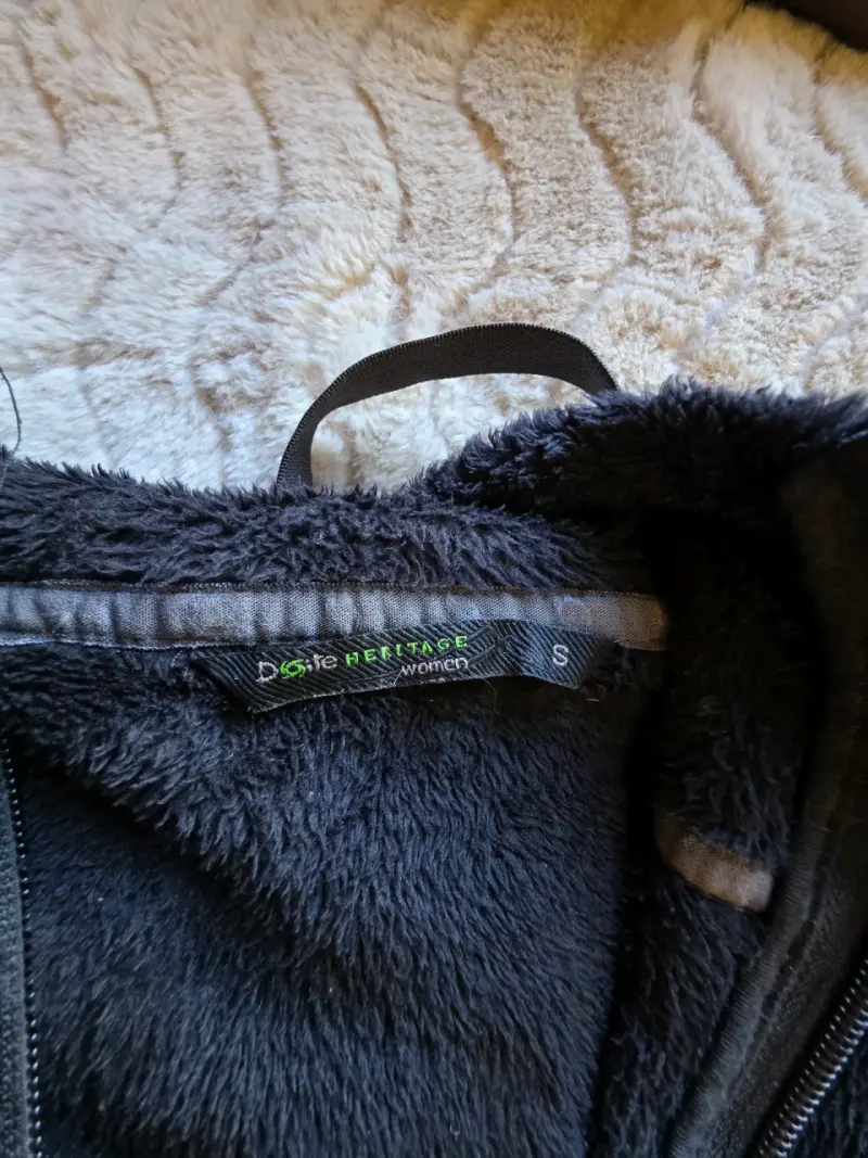 Chaqueta de polar negra para mujer - 3