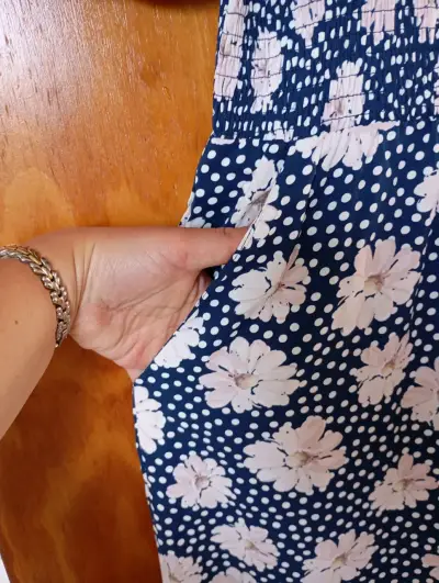 Enterito pantalón flores con mangas princesa - miniatura 3