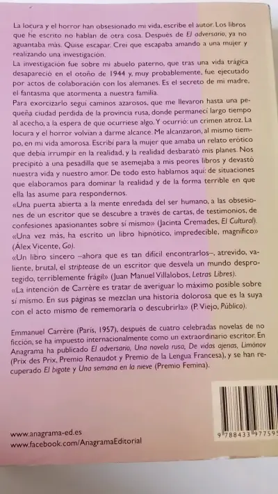 Libro 'Una novela rusa' de Emmanuel Carrère - miniatura 2