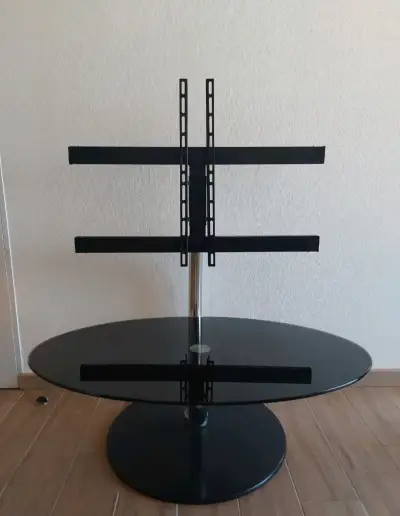 Soporte de TV con base de vidrio negro - miniatura 2