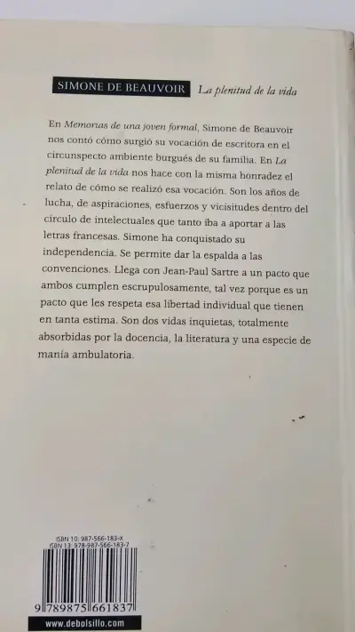 Libro 'La plenitud de la vida' Simone de Beauvoi - miniatura 2