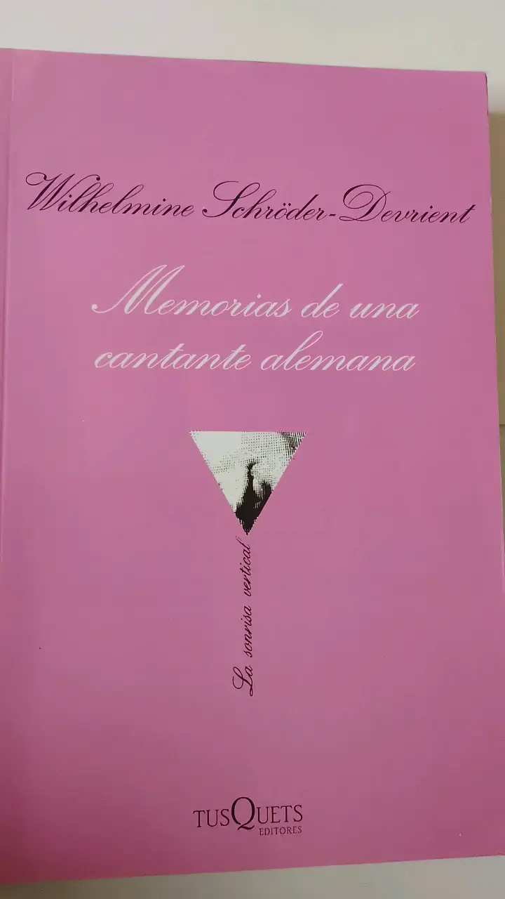 Libro Memorias de una Cantante Alemana - Wilhelmin - 1