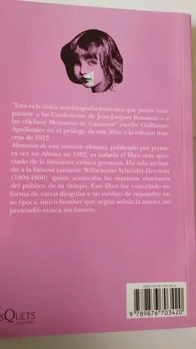 Libro Memorias de una Cantante Alemana - Wilhelmin - miniatura 2