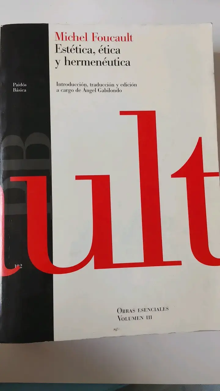 Libro 'Estética, ética y hermenéutica' Michel Fo - 1