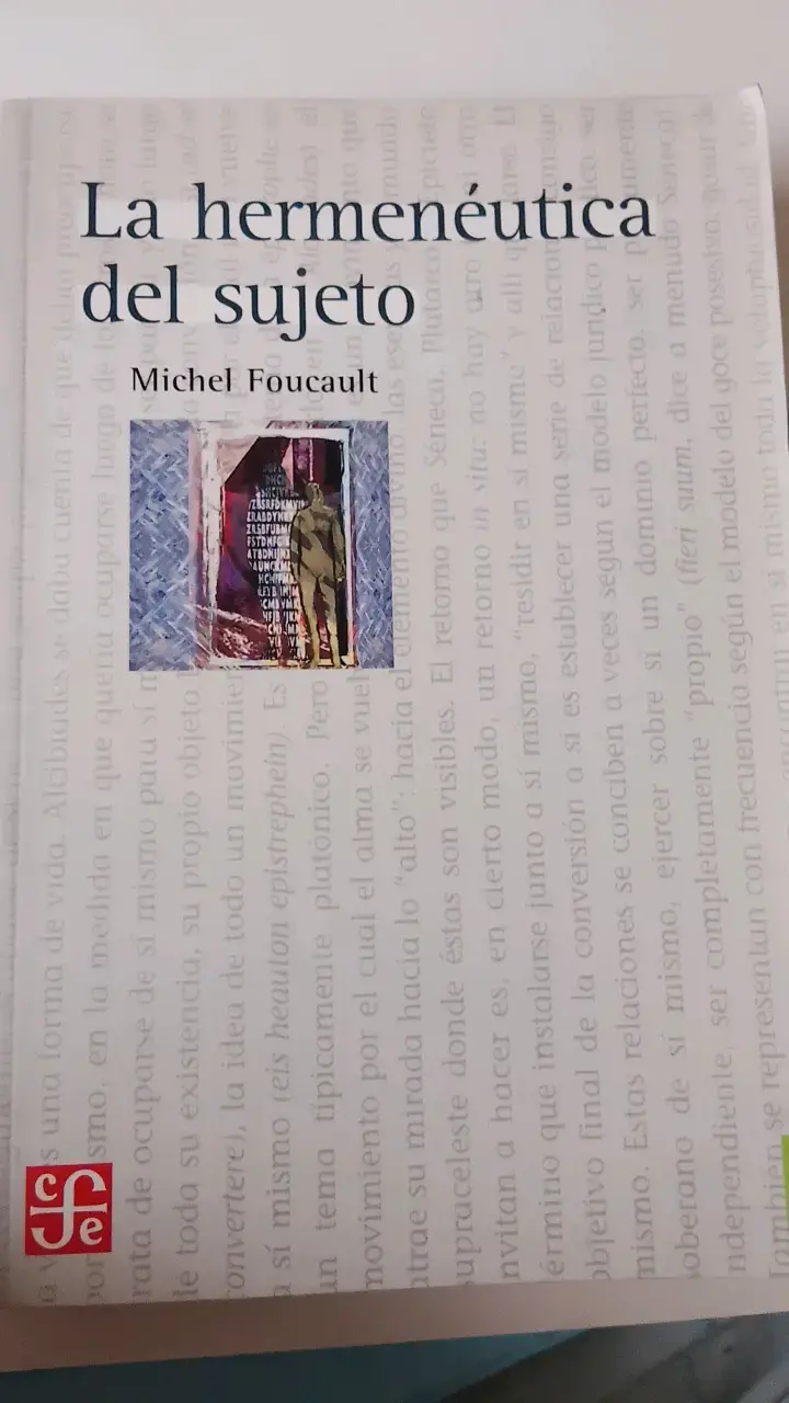 Libro 'La hermenéutica del sujeto' Michel Foucau - 1