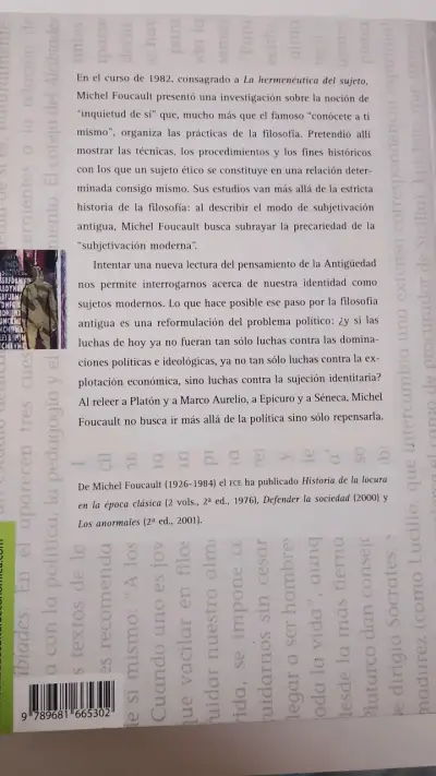 Libro 'La hermenéutica del sujeto' Michel Foucau - miniatura 2