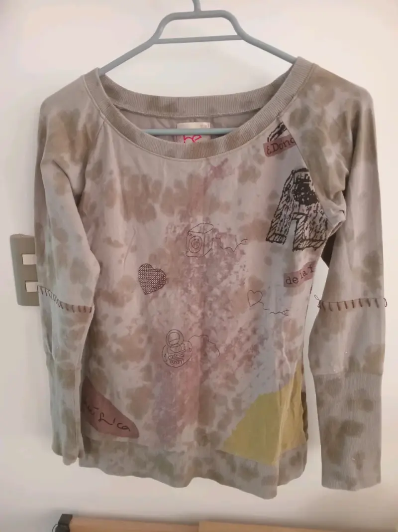 Polera manga larga estampada Umbrale