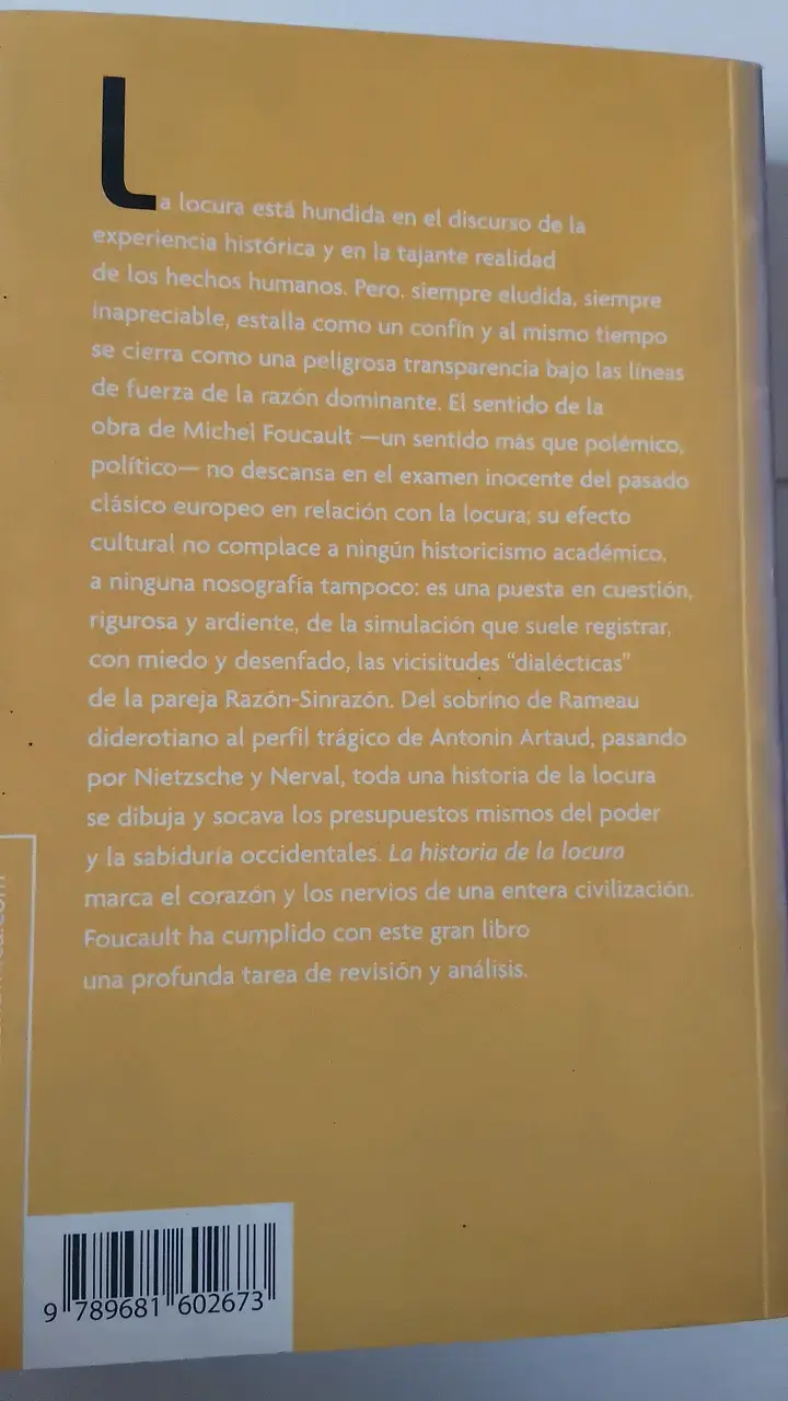 Libro 'Historia de la Locura en la Época Clásica 2 - 2