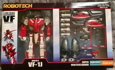 Figura Transformable Robotech VF-1J Escala 1/100 - miniatura 1
