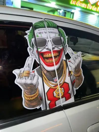 Grafica, Sticker decorativo para auto estilo Joker - miniatura 2