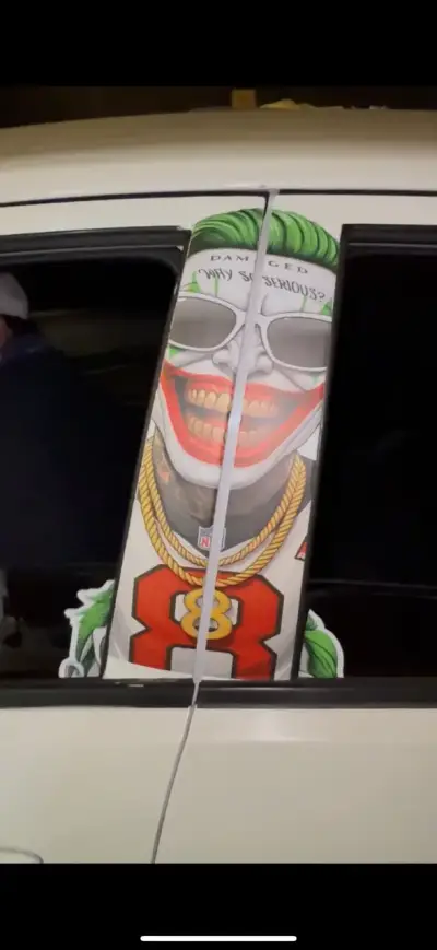 Grafica, Sticker decorativo para auto estilo Joker - miniatura 3