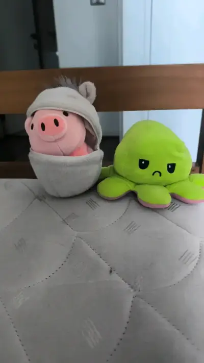 Peluches reversible con mini cerdito - miniatura 4