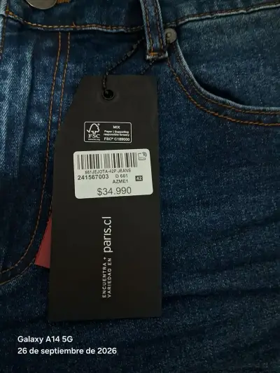 Jeans rectos para hombre JJO Denim azul - miniatura 3