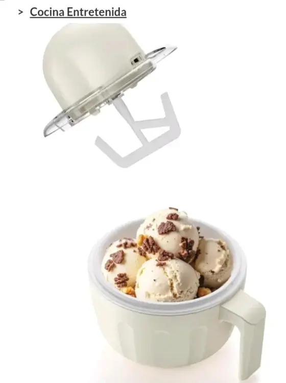 Máquina de Helados Portátil Recco Blanca - 3