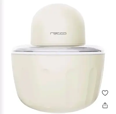 Máquina de Helados Portátil Recco Blanca - miniatura 4