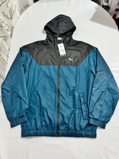 Chaqueta Deportiva Azul con Capucha Puma - miniatura 1