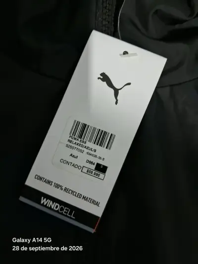 Chaqueta Deportiva Azul con Capucha Puma - miniatura 3