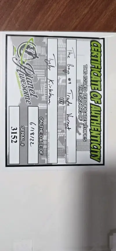 Cómic The Boys #7 firmado con certificado - miniatura 4