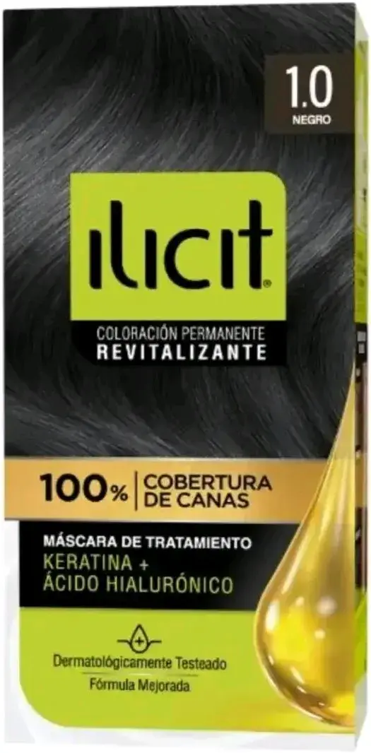 Nuevo✨Illicit 1.0-NEGRO.Tintura de cabello negro