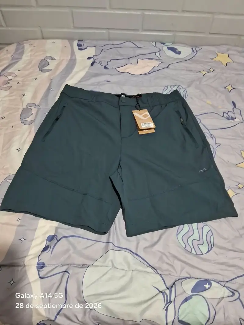 Shorts deportivos para hombre color azul - 1