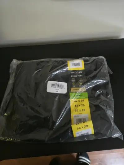 Pantalones de vestir Haggar negros talla 32x29 - miniatura 2