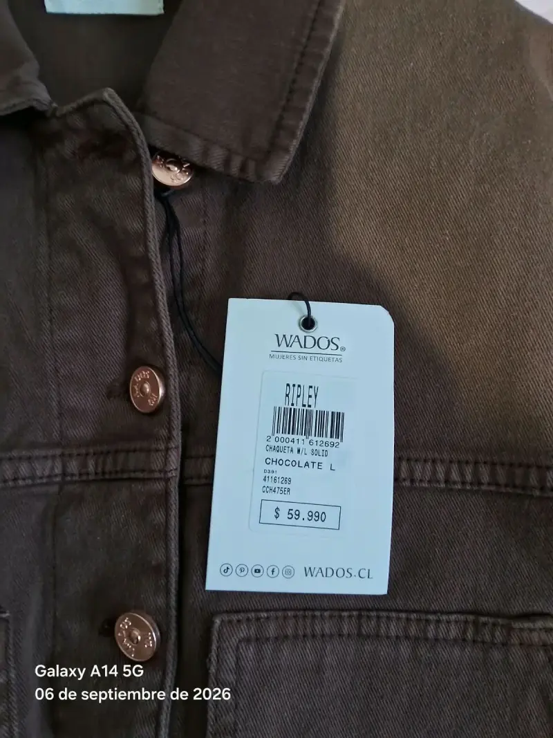 Chaqueta de mezclilla marrón Wados para mujer - 2