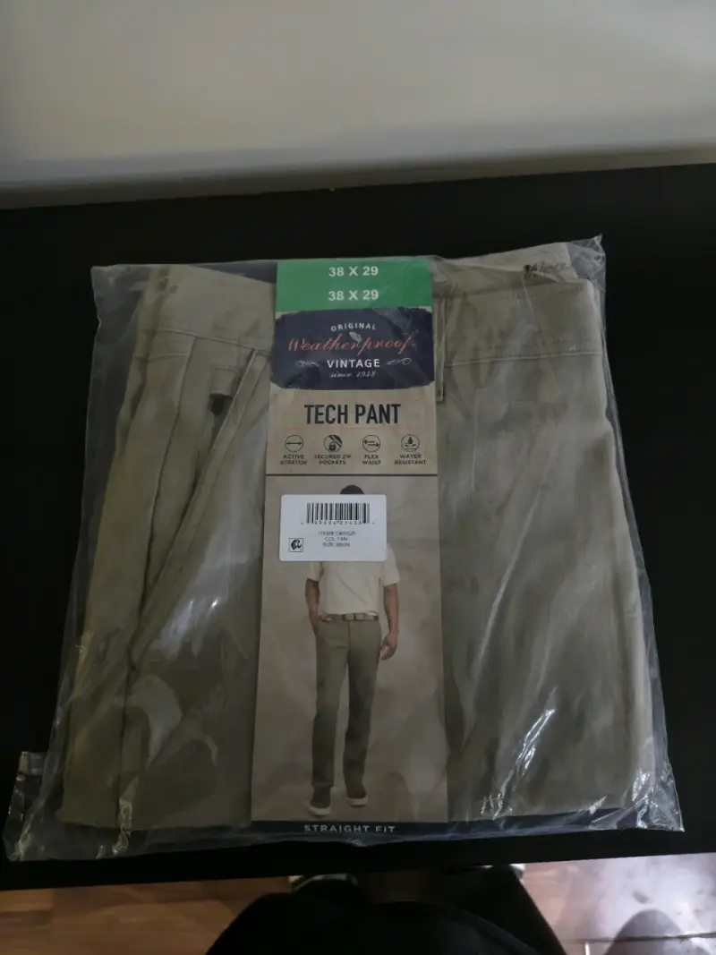 Pantalones Weatherproof Vintage Tech Pant 38x29 - 1