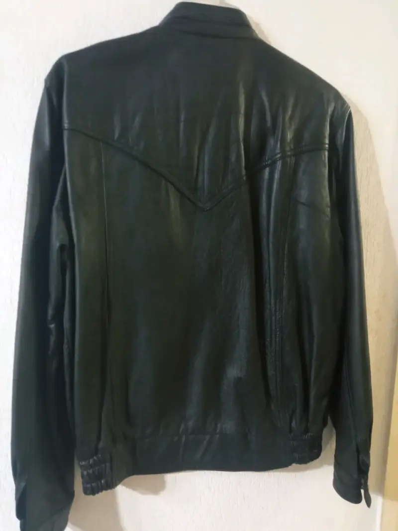 Chaqueta de cuero negra dama - 2