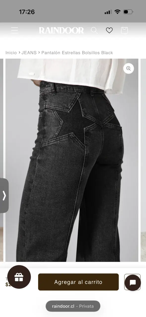 Jeans Raindoor 38 estrellas en bolsillos - 1